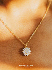 Collier Fleur de Soleil en Argent S925