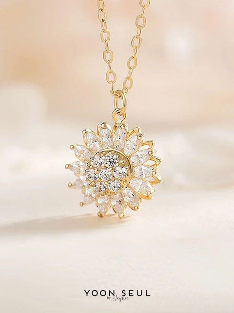 Collier Fleur de Soleil en Argent S925