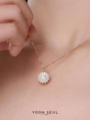 Collier Fleur de Soleil en Argent S925