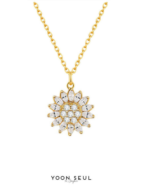 Collier Fleur de Soleil en Argent S925