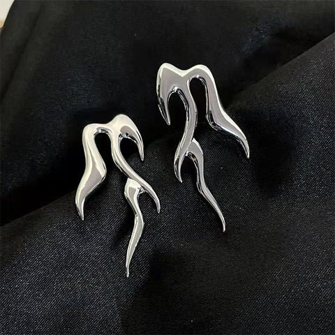 Metal Flame earrings